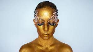 Gold and Pearl Makeup Bodypaint Tutorial - YouTube