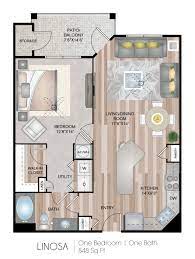 Floor plans are artist's rendering. Linosa 1 Bed Apartment Terramar