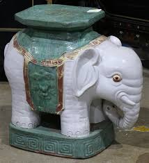 Auction Chinese Elephant Garden Seat