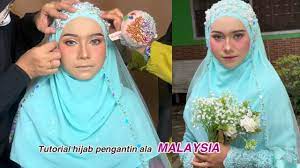 tutorial hijab pengantin ala msia