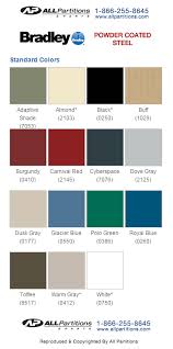 Accurate Toilet Partitions Color Chart Best Picture Of