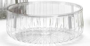 The legs on this coffee table are acrylic, making it easy for this table to become a staple in your home year after year. Kartell Panier Clear Round Acrylic Table