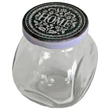 home small glass jar with lid 200 ml