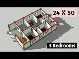 24x50 Building Plan Ii 1200 Sq Ft House