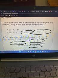 Answered 3 Solve Your Given Pair Of