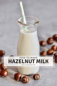 simple diy homemade hazelnut milk
