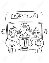 You can print or color them online at getdrawings.com for 842x598 wheels on the bus coloring page truck new ideas. Monkey Bus Coloring Page Stock Photo Picture And Royalty Free Image Image 69128085