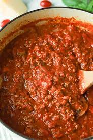 ground beef tomato pasta sauce a