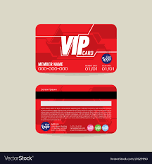 back vip member card template royalty