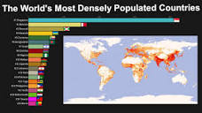 The World's Most Densely Populated Countries 1950 to 2100 - YouTube