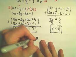 equations involving 3 variables