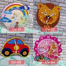 Wall Clock For Kids Room Customized
