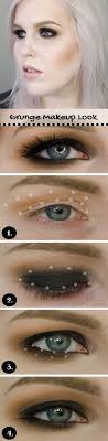 wedding makeup for blue eyes grungy black and camel eyeshadow tutorial step by step
