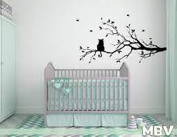 Cat On Branch Wall Decor Cat Decal Tree