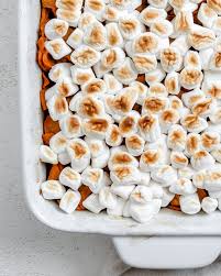 vegan cand yams with marshmallows