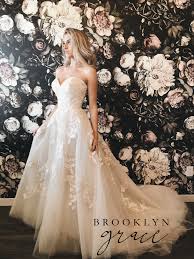 Floral Wedding Dress Couture Wedding Dress Brooklyn Grace