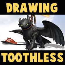 how to draw toothless from how to train