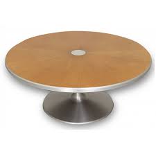 Solid Oak Pedestal Table By Poul Cadovius