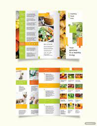 health nutrition tri fold brochure
