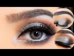 silver grey bridal eye makeup tutorial