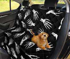 Skeleton Hands Pet Backseat Cover Car