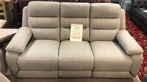 3 seater manual reclining sofa