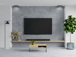 Concrete Wall Mounted Tv