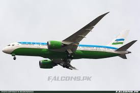 uzbekistan boeing 787 performs vip