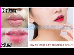 how to make lips thinner beautiful