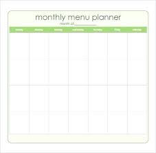 Free Printable Weekly Menu Plan Daily Meal Planner Template