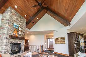 beautiful cedar ceiling and beams