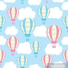 poster baby shower seamless pattern