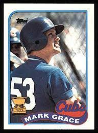 1988 donruss #40 1988 fleer #641 1988 score rookie/traded #80 1988 topps traded #42. 1989 Topps 465 Mark Grace Chicago Cubs Baseball Card