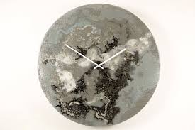 Extra Large Wall Clock In Grey Silver