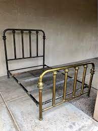 Antique Brass Bed Frame 1800s Victorian