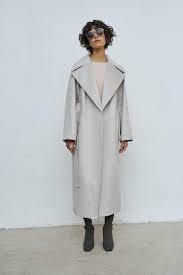 Light Grey Coat Women Wool