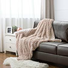 Sofa Throw Blanket Faux Fur