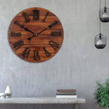 3d Logo Large Modern Wooden Wall Clocks