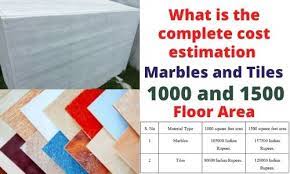 marbles and tiles cost estimation
