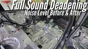 how to sound deaden your car how quiet