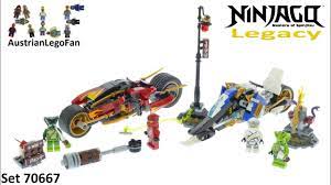 Lego Ninjago Legacy 70667 Kai´s Blade Cycle & Zane´s Snowmobile Speed Build  - YouTube