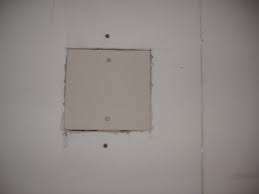 Check for the location of studs and cut a piece of drywall (scoring the drywall on the back side with the utility knife) into a square that is. Patching A Large Hole In Drywall 3 Steps Instructables