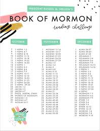 Book Of Mormon Reading Challenge Guide Book Of Mormon