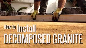 how to install decomposed granite dg