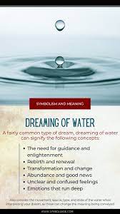 dreams about water meaning and