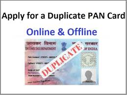 duplicate pan card offline