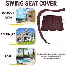 1x Patio Swing Canopy Cover Set Swing