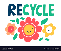 recycle label template decorative cute