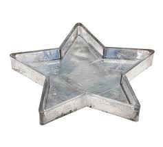 mercury glass star tray pottery barn
