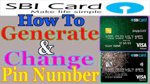 generate sbi credit card pin